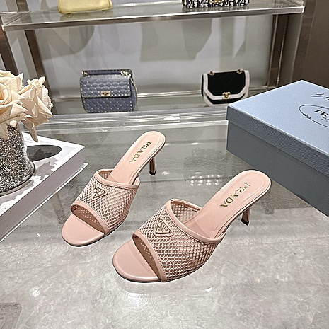 Prada 7.5cm High-heeled slippers for women #812402 replica