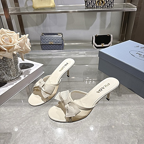 Prada 7.5cm High-heeled slippers for women #812403 replica