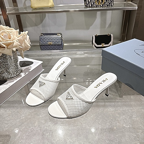 Prada 7.5cm High-heeled slippers for women #812972 replica