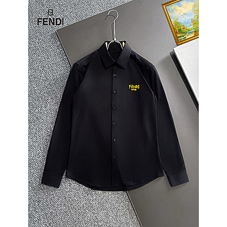 Fendi Shirts for Fendi Long-Sleeved Shirts for men #813502 replica