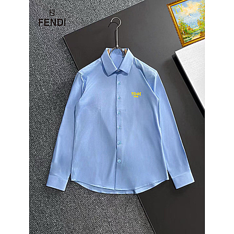 Fendi Shirts for Fendi Long-Sleeved Shirts for men #813503 replica