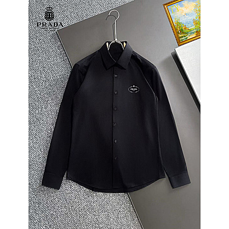 Prada Shirts for Prada long-sleeved shirts for men #813550 replica