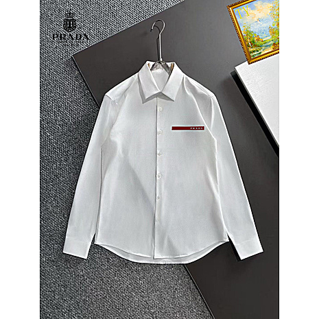 Prada Shirts for Prada long-sleeved shirts for men #813552 replica