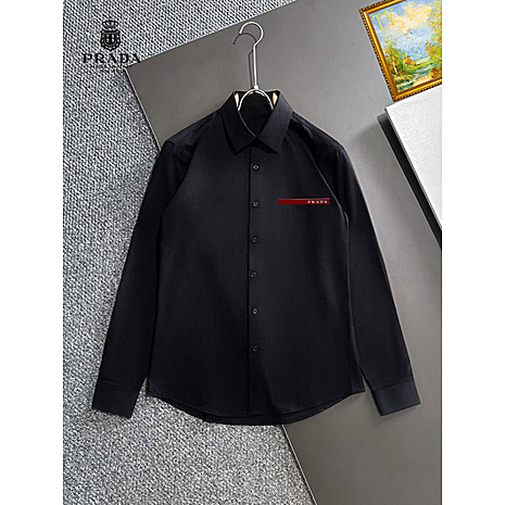 Prada Shirts for Prada long-sleeved shirts for men #813553 replica