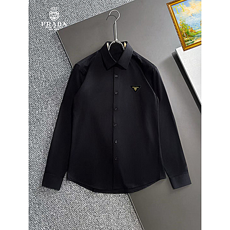 Prada Shirts for Prada long-sleeved shirts for men #813571 replica