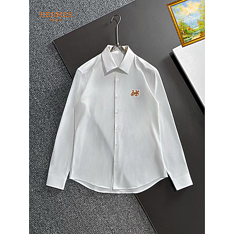 HERMES shirts for HERMES long sleeved shirts for men #813653 replica