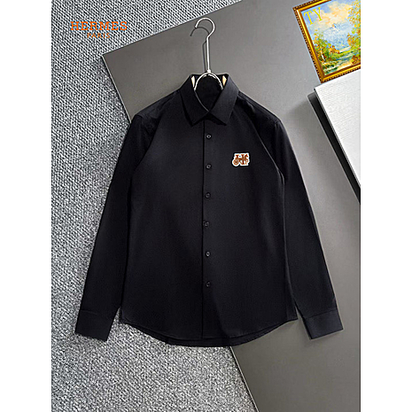 HERMES shirts for HERMES long sleeved shirts for men #813654 replica