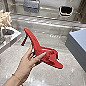 US$99.00 Prada 7.5cm High-heeled slippers for women #812401
