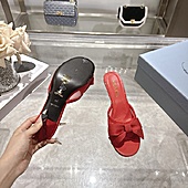 US$99.00 Prada 7.5cm High-heeled slippers for women #812401