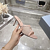 US$99.00 Prada 7.5cm High-heeled slippers for women #812402