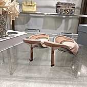 US$99.00 Prada 7.5cm High-heeled slippers for women #812402