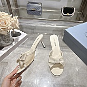 US$99.00 Prada 7.5cm High-heeled slippers for women #812403