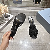 US$99.00 Prada 7.5cm High-heeled slippers for women #812404