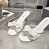 US$99.00 Prada 7.5cm High-heeled slippers for women #812971