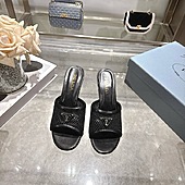 US$99.00 Prada 7.5cm High-heeled slippers for women #812973