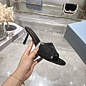US$99.00 Prada 7.5cm High-heeled slippers for women #812973