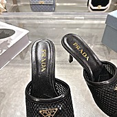 US$99.00 Prada 7.5cm High-heeled slippers for women #812973