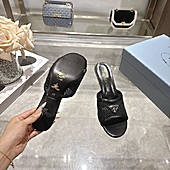 US$99.00 Prada 7.5cm High-heeled slippers for women #812973